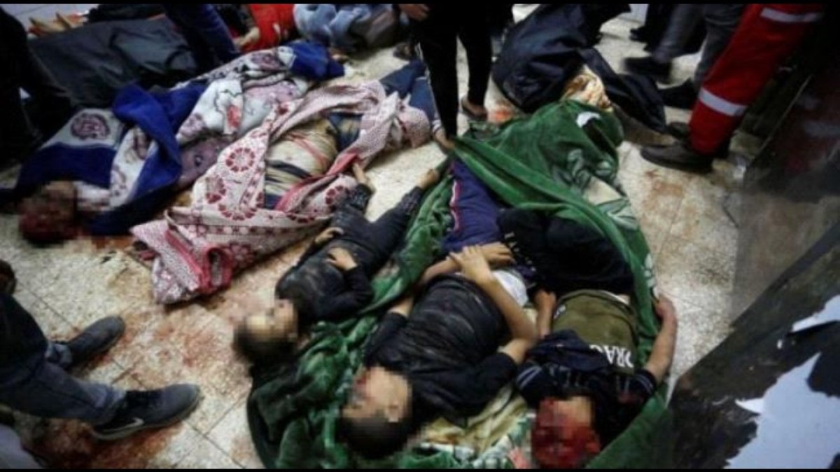 Hamas describes the bombing of the Nuseirat camp as a new episode in the Zionist “war of extermination.”