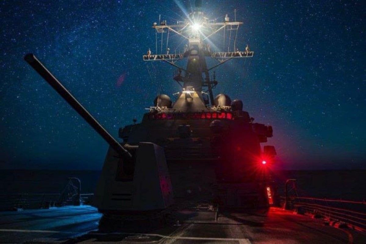 An American guided-missile destroyer heads to the Red Sea