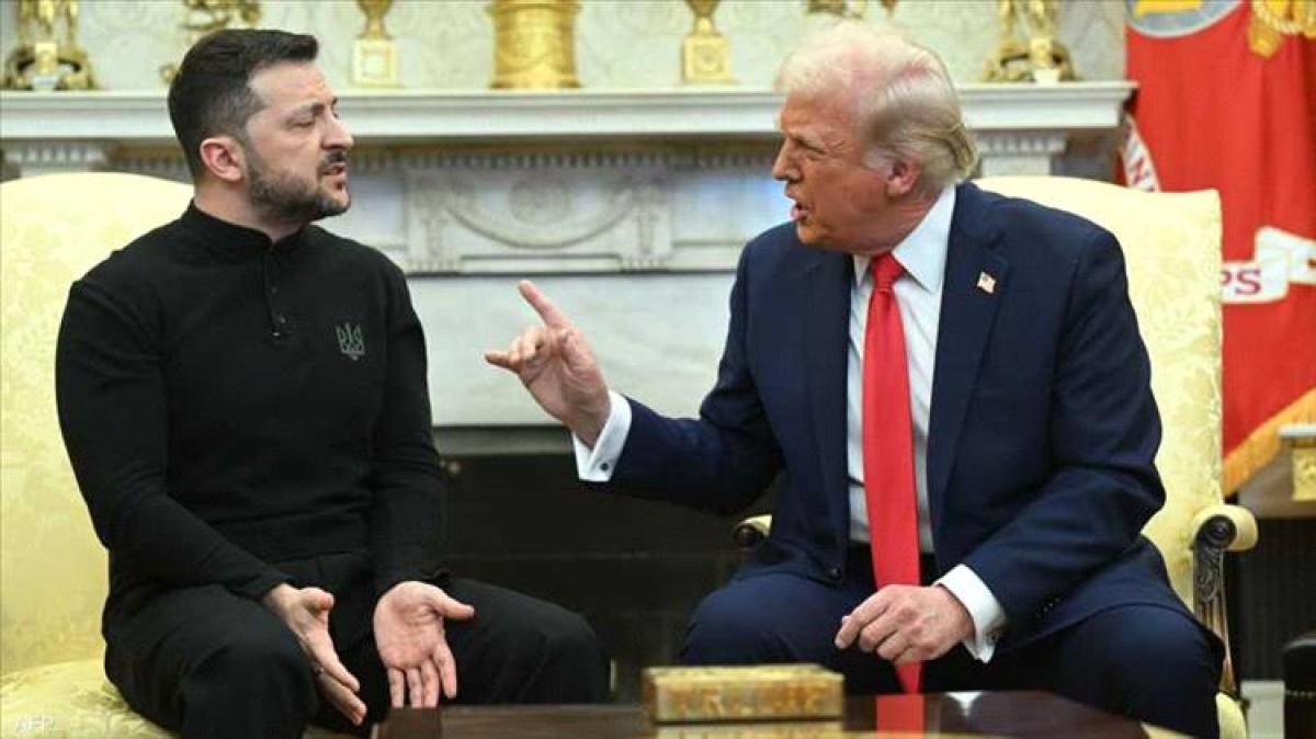 A rare historical confrontation within the white eggs between the President of Ukraine and Trump
