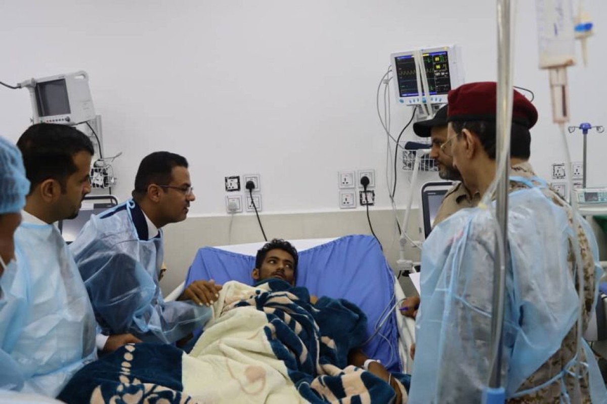 زيارات عيدية لجرحى الحرب في عدد من مستشفيات العاصمة عدن بتكليف رئاسي
