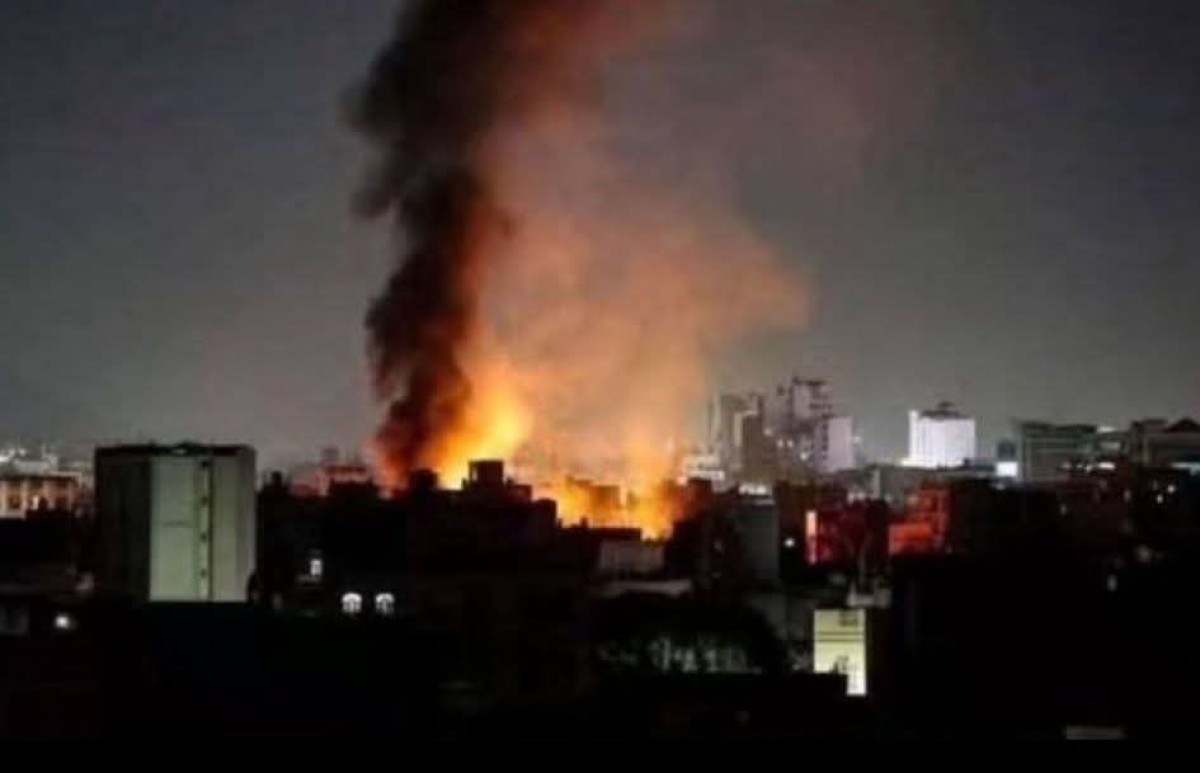 An American targeting of the "Al -Jumima" camp with concussion bombs, east of Sanaa