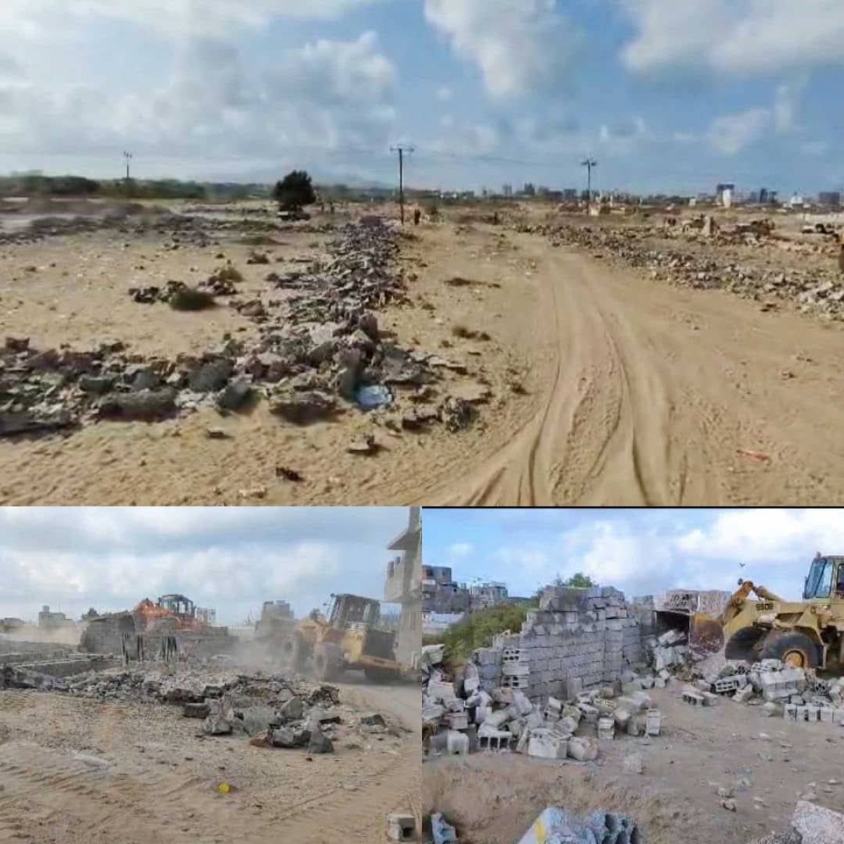 Wide removal of random construction in the course of the flower area