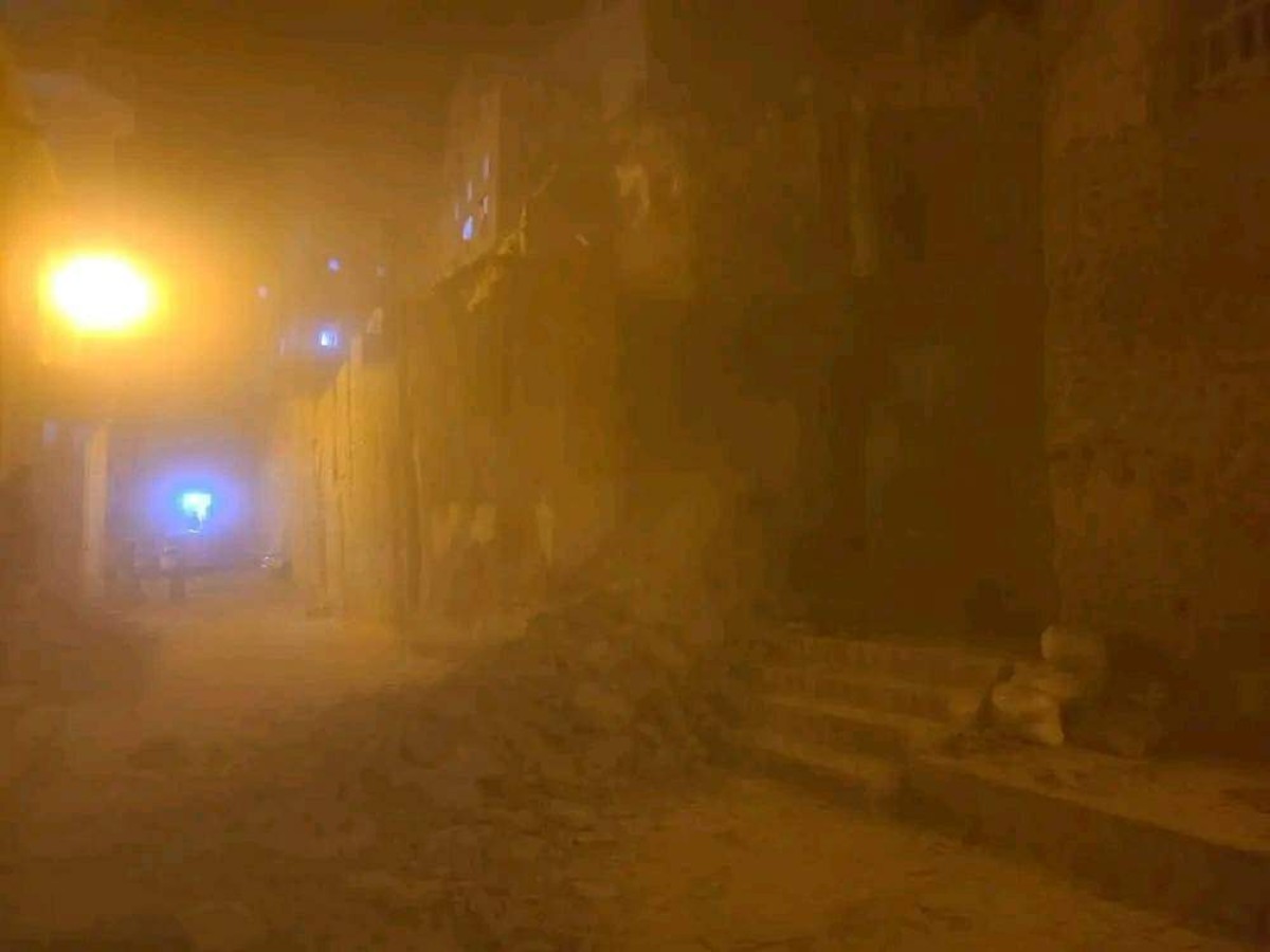 An old building collapsed in Shibam Hadhramaut due to heavy rains