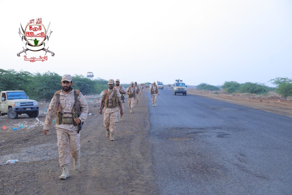 The Southern Giants forces demonstrate their readiness with the military march exercise