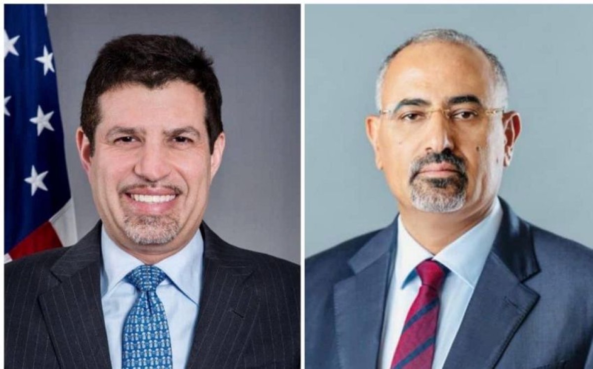 الزُبيدي يبحث مع السفير الأمريكي سُبل توحيد الجهود لمواجهة التصعيد الحوثي