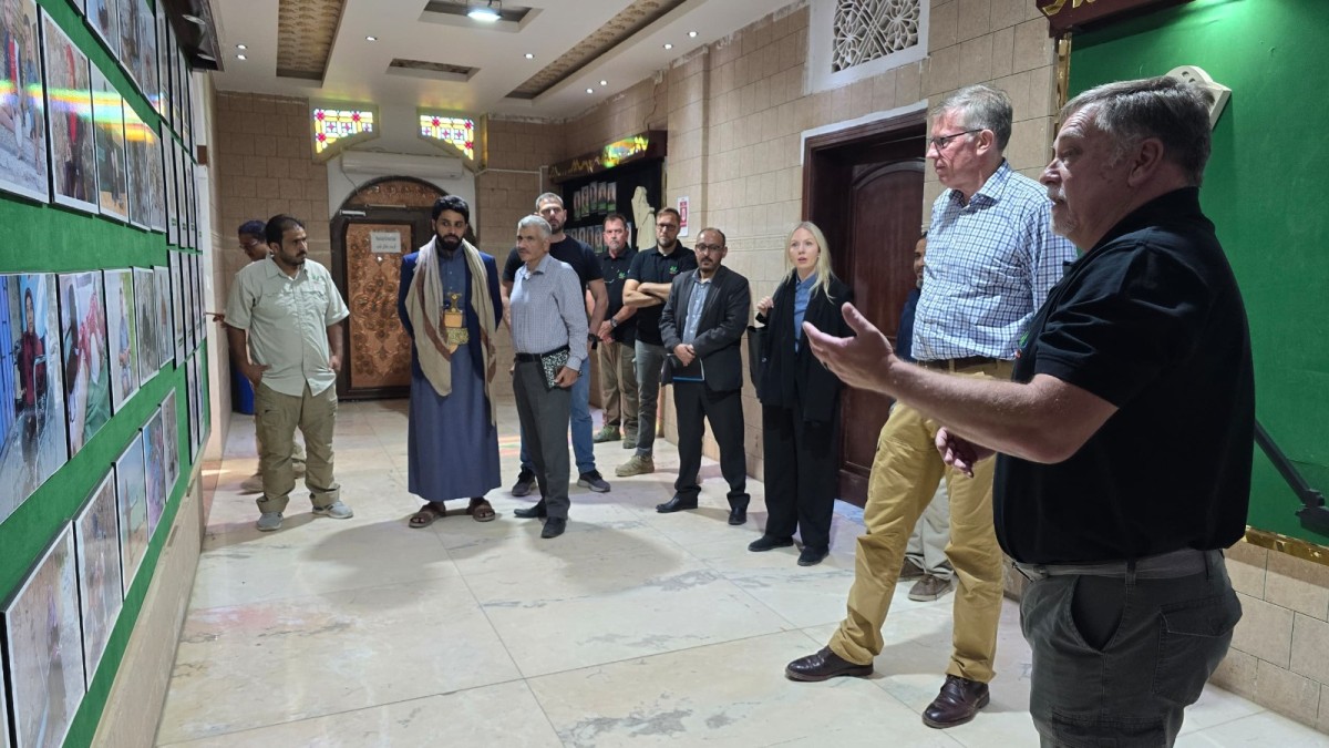 The military advisor to the UN envoy to Yemen visits Masam’s headquarters in Marib