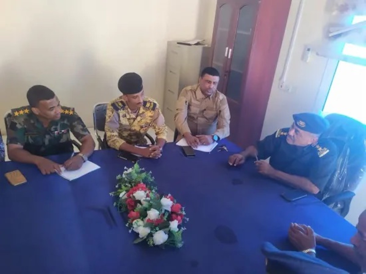 A meeting to discuss the situation of security departments in the Hadhramaut coast