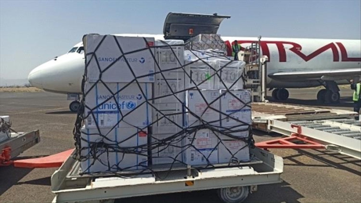 More than 18,000 tons of childhood vaccination vaccines arrived in Aden