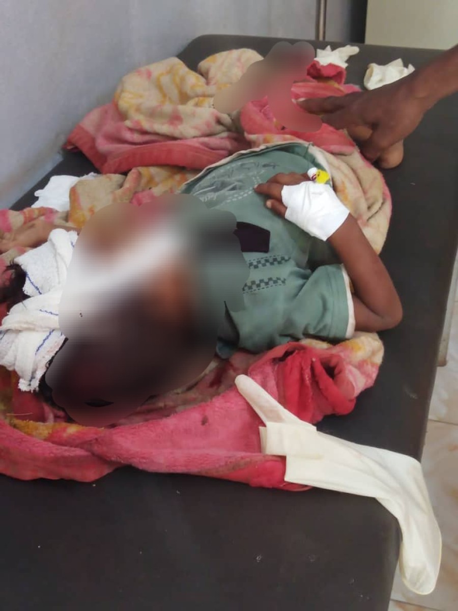 A child was killed and three others were injured by Houthi bombing on the Shamir area, west of Taiz