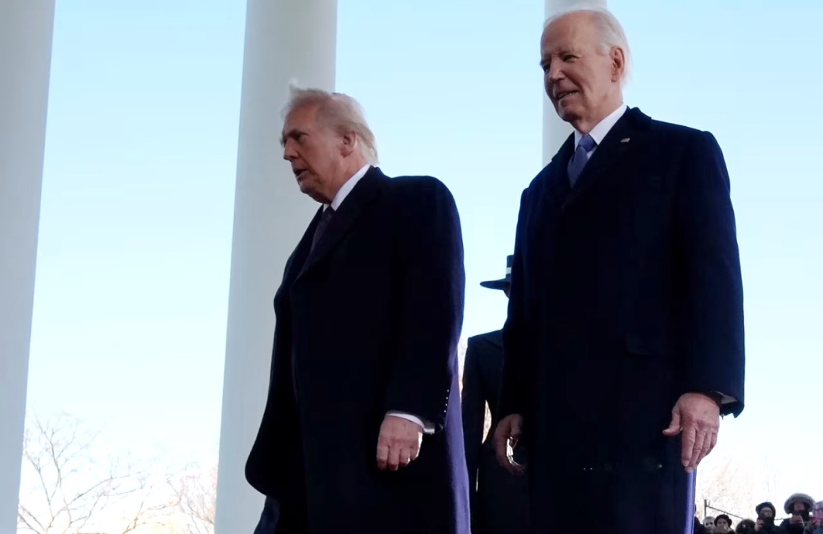 Before the inauguration ceremony.. Trump and Biden arrive at the Capitol