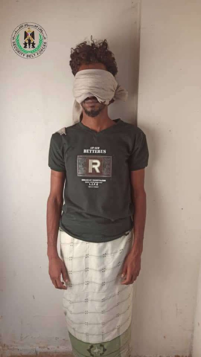 Lahj Belt arrests a criminal element who targeted a military vehicle with an explosive device