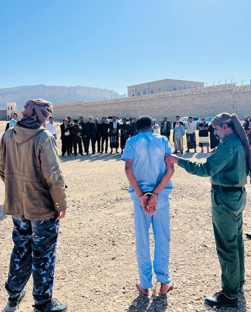 Shabwa .. The Public Prosecution executes the legal retribution ruling against one of the convicts