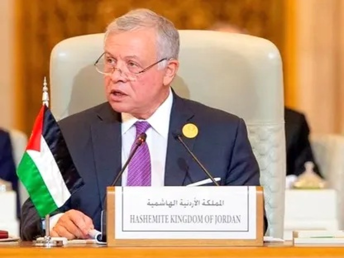 The King of Jordan rejects any attempt to include lands and displace the Palestinians