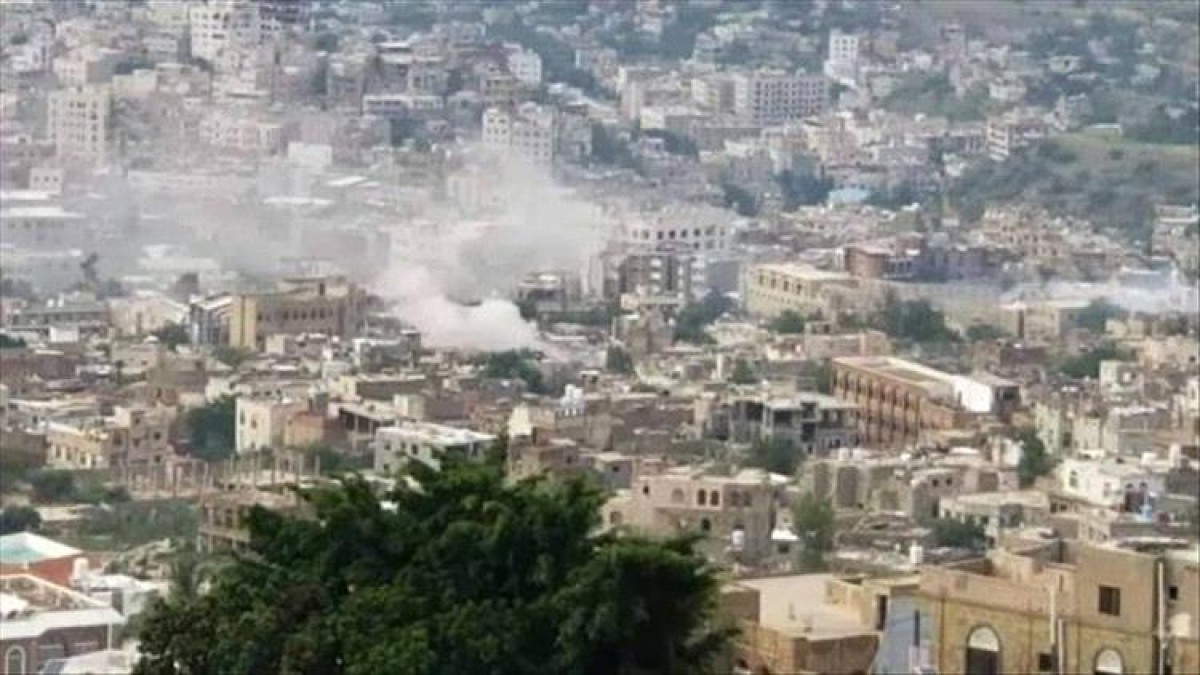 The Houthi militia bombed Jabal Sabr in Taiz