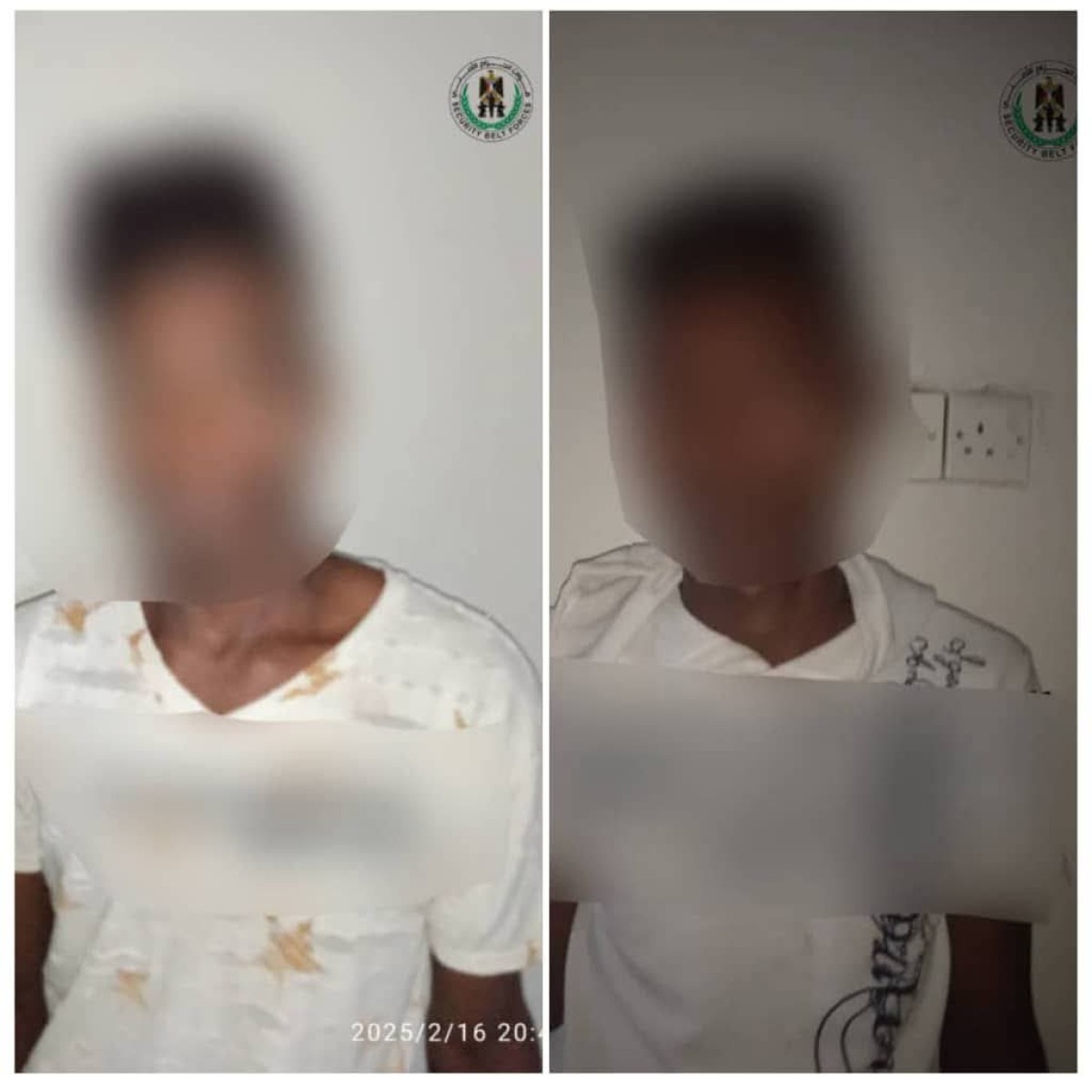 Aden belt arrested two people accused of theft in Sheikh Othman
