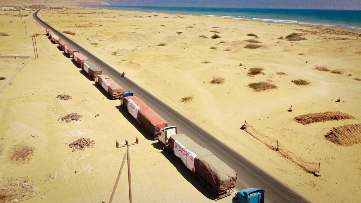20 thousand food baskets .. The convoys of the nation's shield forces connect the skilled as part of their relief efforts