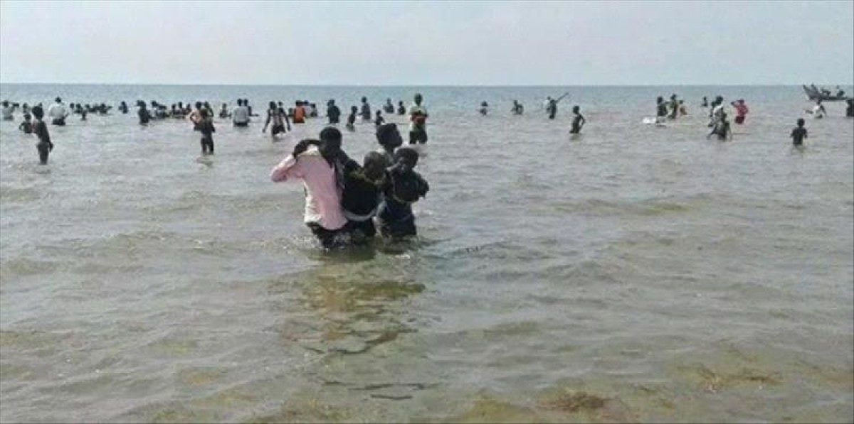 A boat lower of 70 illegal immigrants off the coast of Shabwa