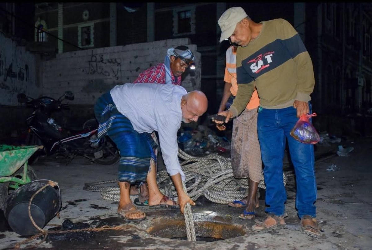 The Water Corporation in Aden is implementing a comprehensive maintenance campaign for the sewage network in three directorates