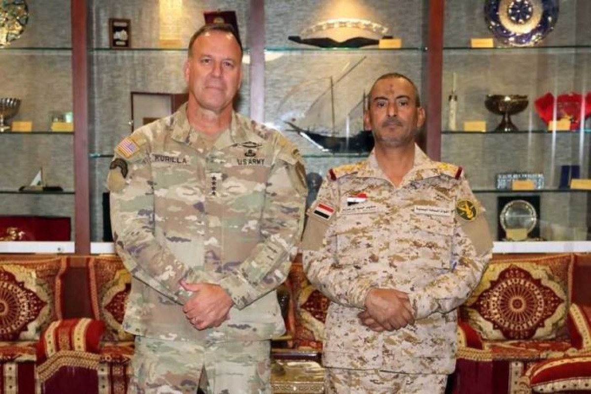 كوريلا وبن عزيز يبحثان التعاون العسكري بين اليمن والولايات المتحدة