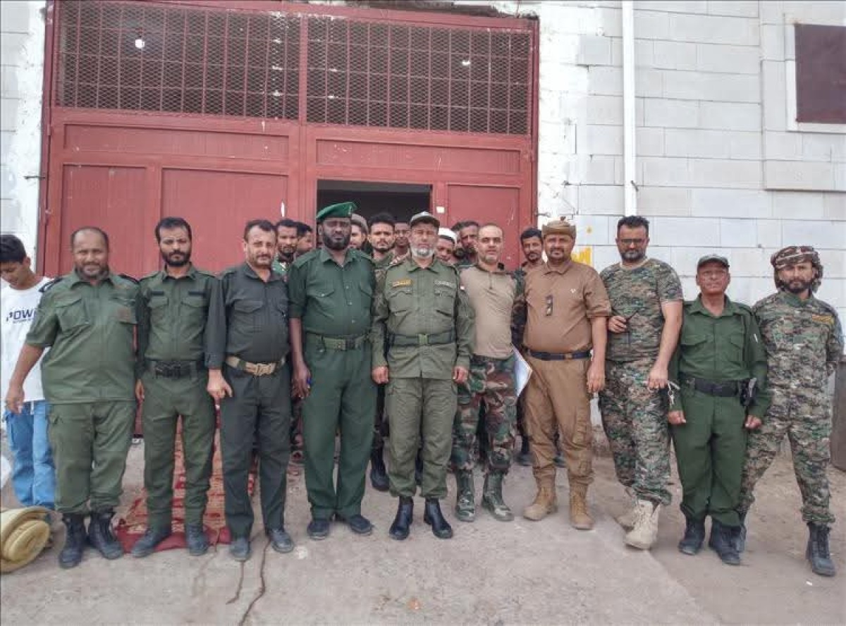 تسليم إدارة سجن لحج لقيادة جديدة بإشراف مكتب المحرمي