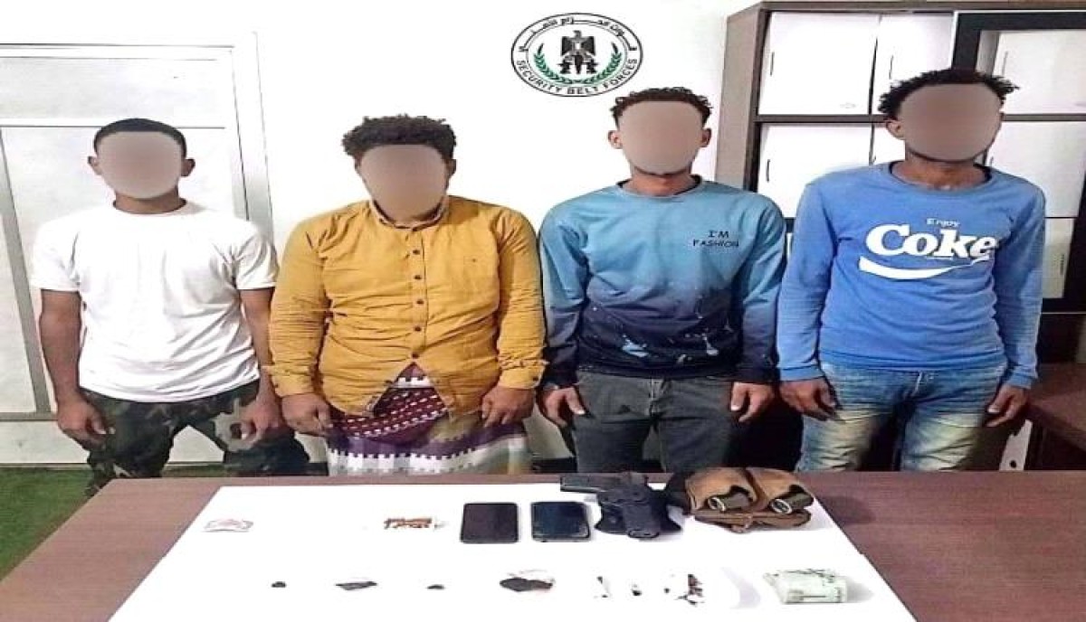 حزام عدن يحبط ثلاث محاولات تهريب مخدرات وسلاح في يوم واحد
