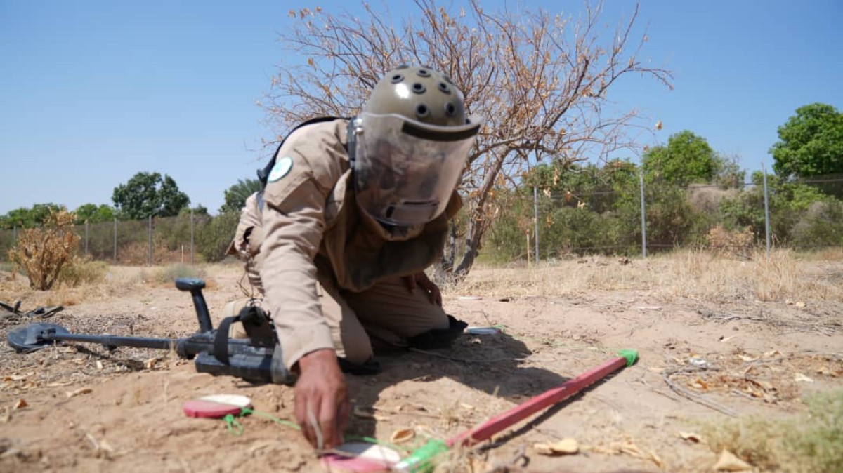 "Pore" enhances the readiness of his engineering team in Marib and Aden with intense exercises to ensure the safety of mines