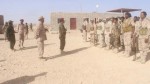 قائد اللواء الثاني دفاع ساحلي يهنئ الجنود بحلول العيد